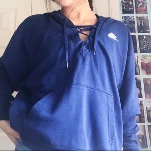Nike Lace Up Hoodie